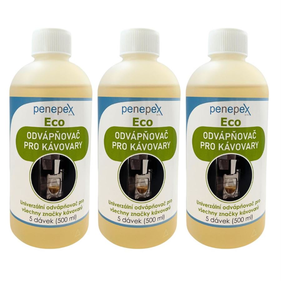 Levně Penepex Eco univerzální odvápňovač kávovarů 500 ml 3 ks
