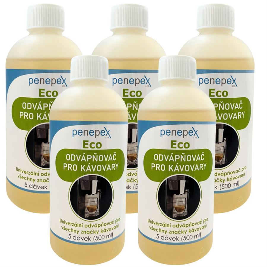 Levně Penepex Eco univerzální odvápňovač kávovarů 500 ml 5 ks