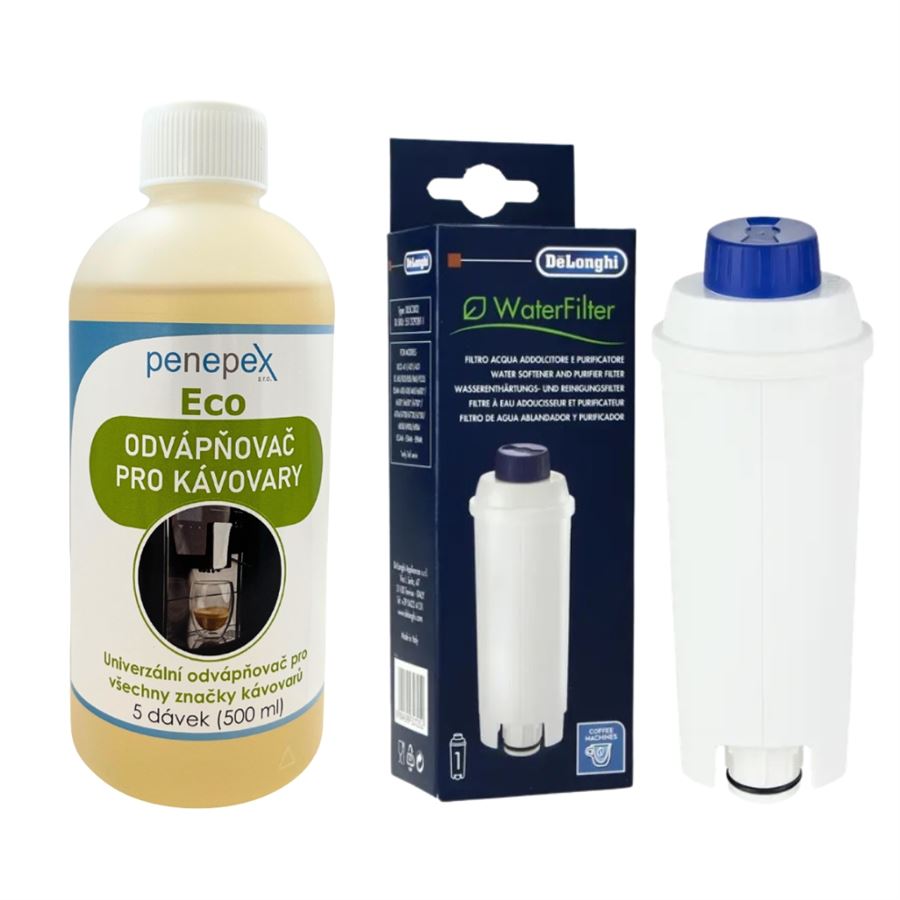 Levně DeLonghi SER3017 DLSC002 filtr do kávovaru + Penepex Eco univerzální odápňovač 500 ml