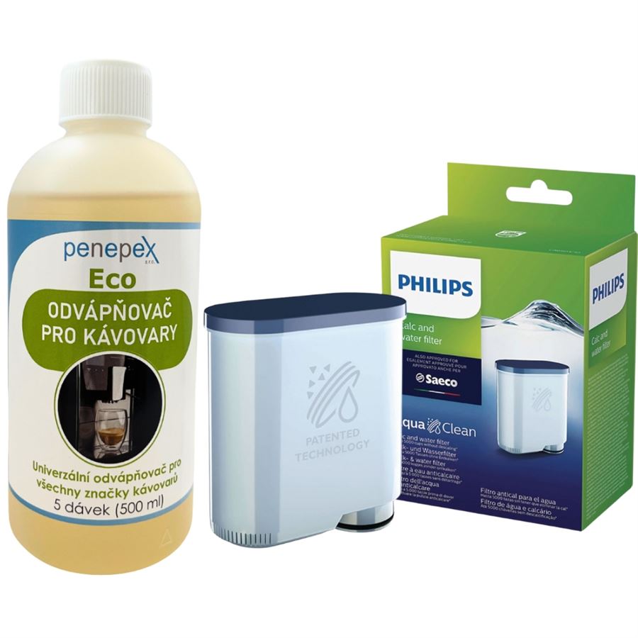 Levně Philips AquaClean CA6903/10 filtr do kávovaru + Penepex Eco univerzální odvápňovač 500 ml