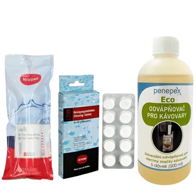 Nivona Claris NIRF 701/700  filtr do kávovaru + Penepex Eco odvápňovač 500 ml + Nivona NIRT 701 čisticí tablety 10 ks