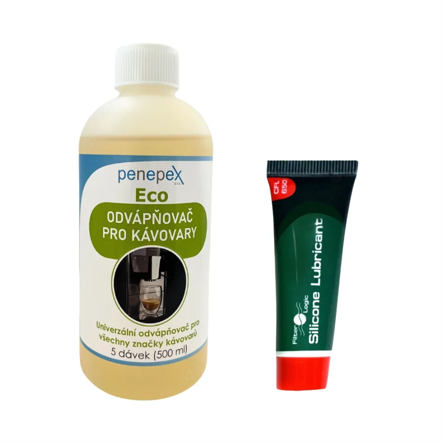 FilterLogic CFL-650 silikonové mazivo pro kávovary 10 g + Penepex Eco univerzální odvápňovač 500 m