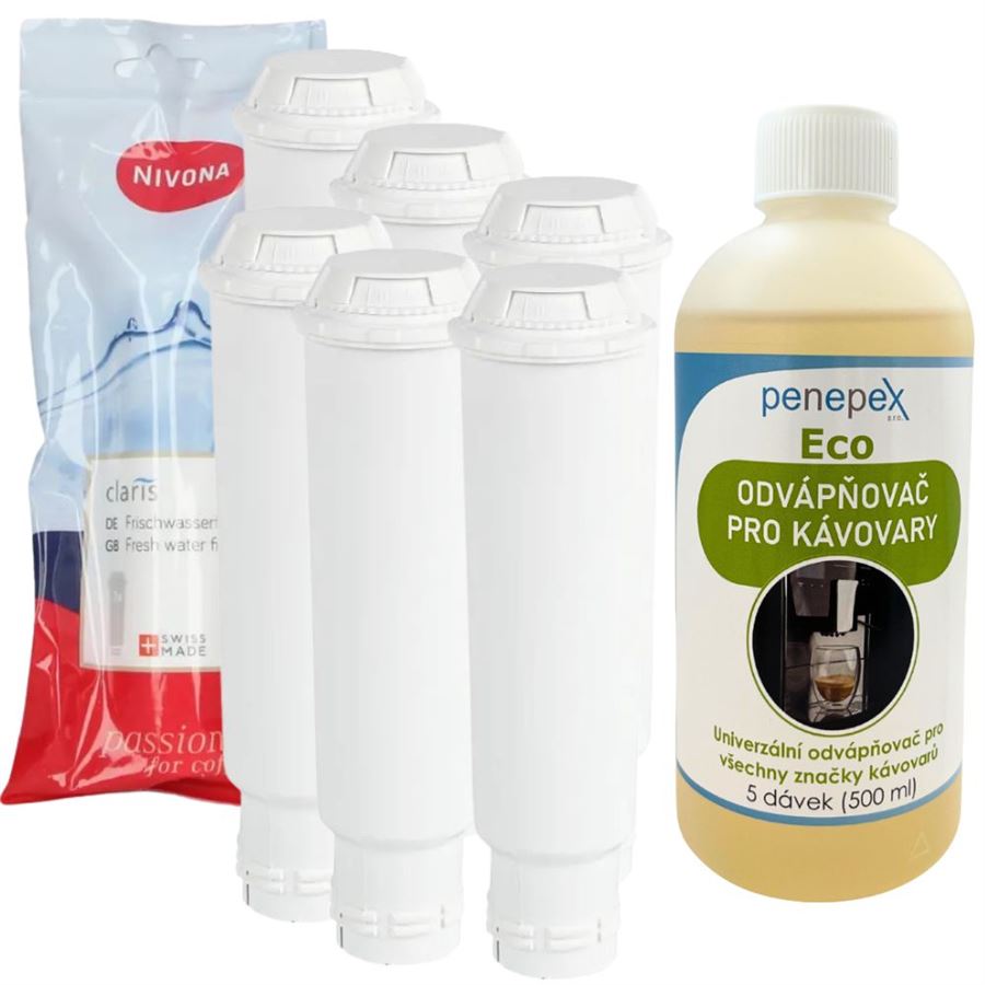 Levně Nivona Claris NIRF 701/700 filtr do kávovaru (6 ks) + Penepex Eco odvápňovač 500 ml
