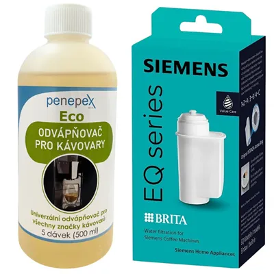 Siemens Brita Intenza TZ70003 filtr do kávovaru + Penepex Eco univerzální odvápňovač 500 m