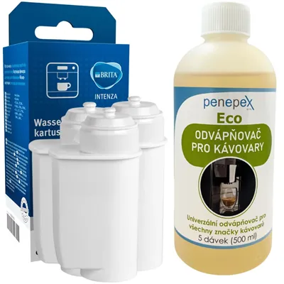 Siemens Brita Intenza 17000705 filtr do kávovaru (3 ks) + Penepex Eco univerzální odvápňovač 500 ml