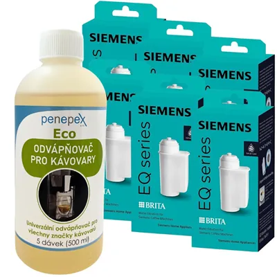 Siemens Brita Intenza TZ70003 filtr do kávovaru (6 ks) + Penepex Eco univerzální odvápňovač 500 m