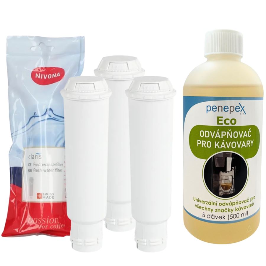 Levně Nivona Claris NIRF 701/700 filtr do kávovaru 3 ks + Penepex Eco odvápňovač 500 ml