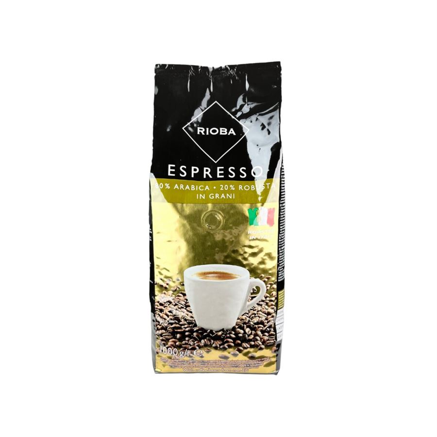 Rioba Espresso 80% Arabica zrnková káva (Rioba Gold) 1 kg 