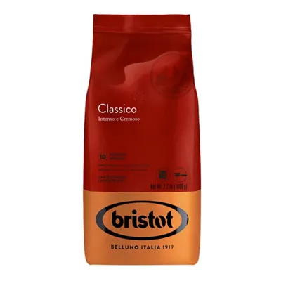 Bristot Classico zrnková káva 1 kg (Arabica 20%, Robusta 80%)