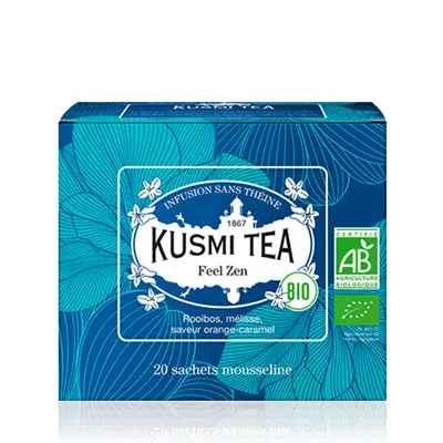 Kusmi Tea Organic Feel Zen, 20 mušelínových sáčků (40 g)