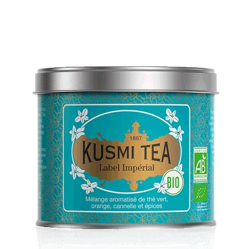 Kusmi Tea Organic Imperial Label, sypaný čaj v kovové dóze (100 g)