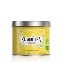 Kusmi Tea Organic Green Jasmine, sypaný čaj v kovové dóze (100 g)