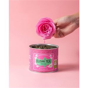 Kusmi Tea Green Rose, sypaný čaj v kovové dóze (100 g)