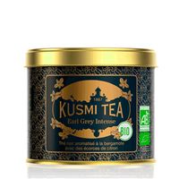 Kusmi Tea Organic Earl Grey Intense, sypaný čaj v kovové dóze (100 g)