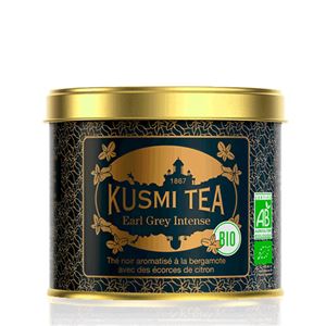 Kusmi Tea Organic Earl Grey Intense, sypaný čaj v kovové dóze (100 g)