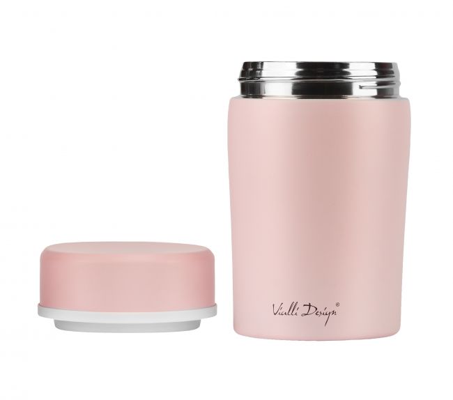 Vialli Design termoska na jídlo FUORI růžová 500 ml
