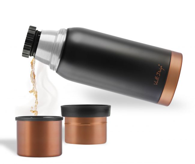 Vialli Design turistická termoska FUORI černá 1 l