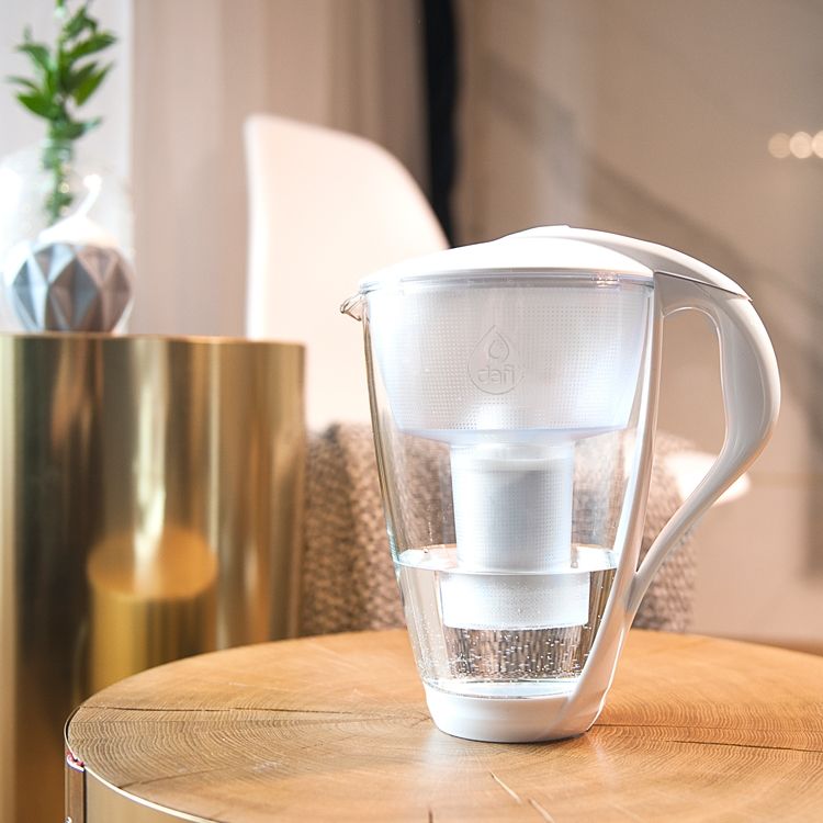 Dafi filtrační skleněná konvice bílá vč. 1 ks filtru Dafi Classic