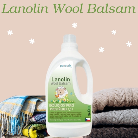 Vyzkoušejte Lanolin Wool Balsam na praní. Všestranný pomocník s přírodním složením