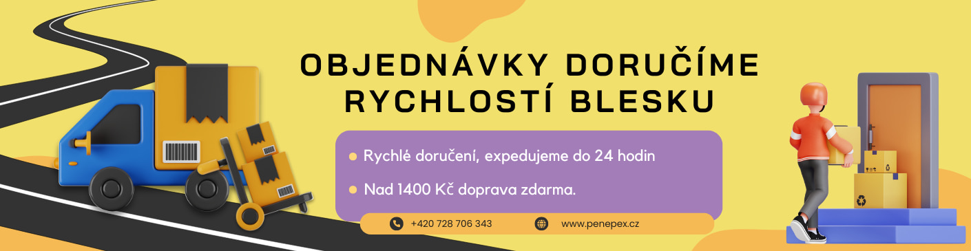 Penepex doprava zdarma nad 1400 Kč.